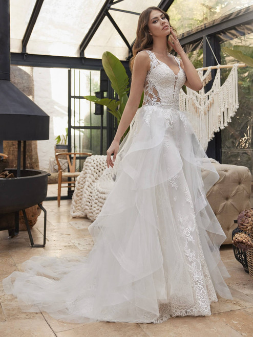 layered wedding dress